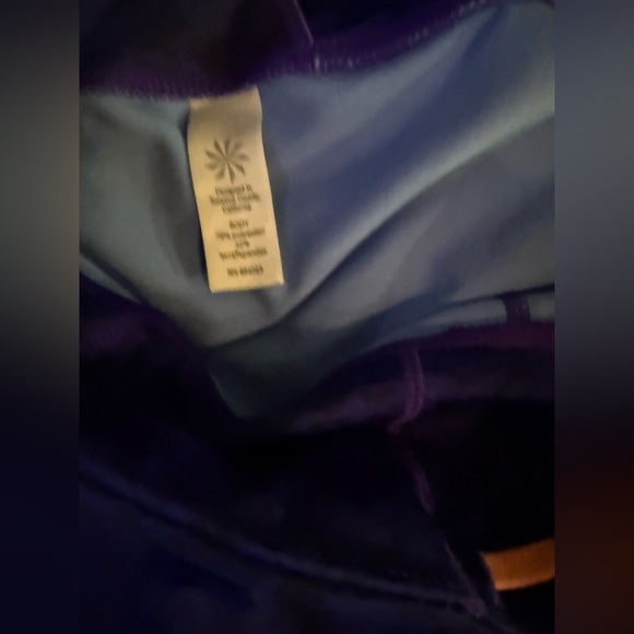 Athleta printed color block leggings Size small purple, blue, pink accents EUC - Picture 16 of 16